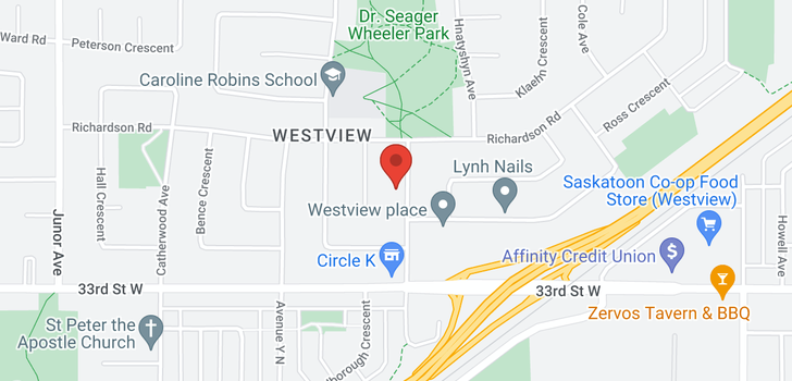 map of 1313 W AVE N